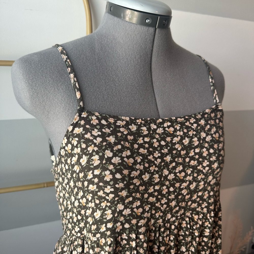 American Eagle Outfitters Brown Floral Dress - Picture 3 of 5